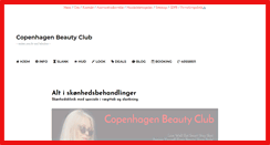 Desktop Screenshot of copenhagenbeautyclub.dk