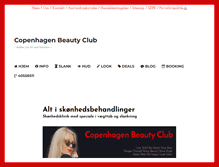 Tablet Screenshot of copenhagenbeautyclub.dk